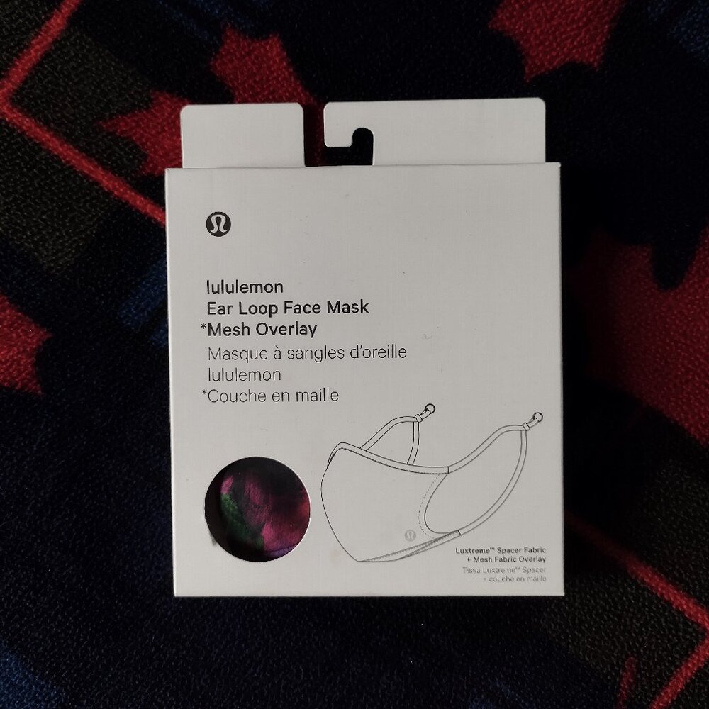lululemon Ear Loop Face Mask w/ Mesh Overlay